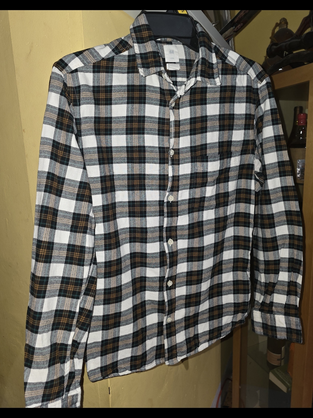 H&M Men's Plaid Button-Down Shirt